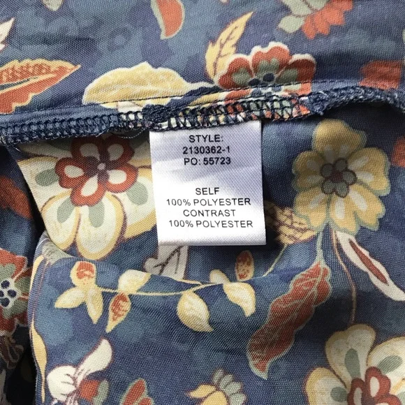 Anthropologie Current Air Floral Satin Top sz S - Picture 6 of 6